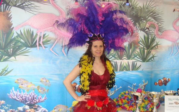 tropisch show danseressen